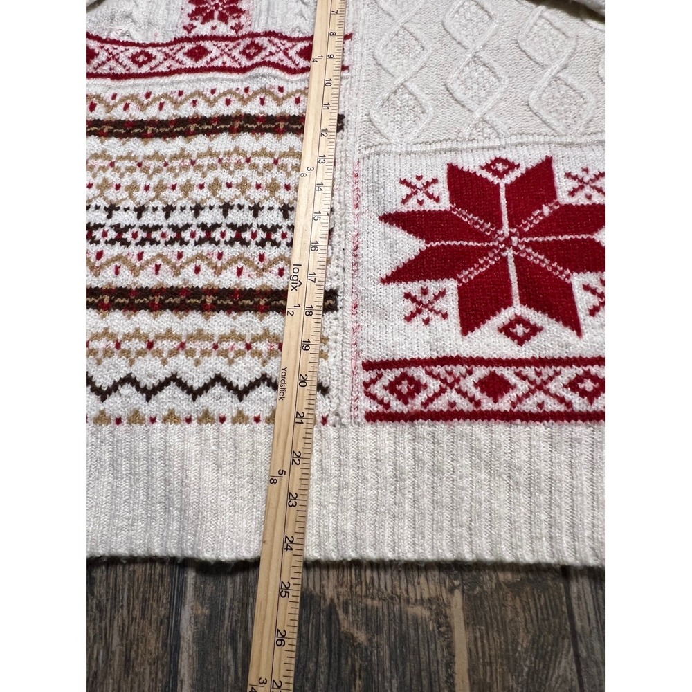 American Eagle Fair Isle Patchwork Knit Sweater C… - image 6